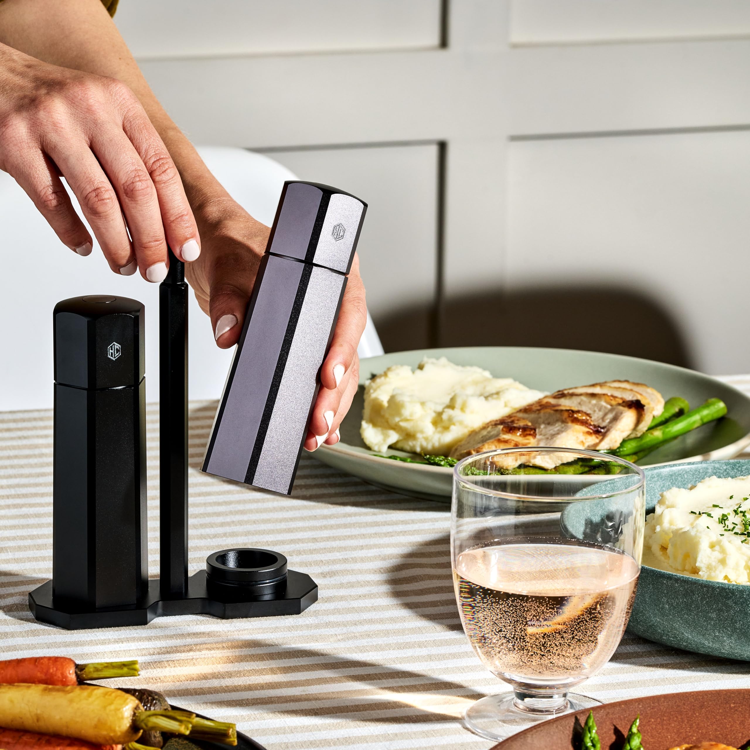 HexClad HexMill durable aluminum build for daily kitchen use.