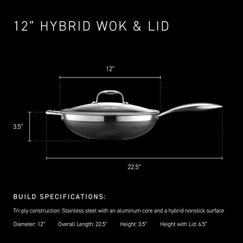 Close-up of HexClad hexagonal nonstick surface for easy release.