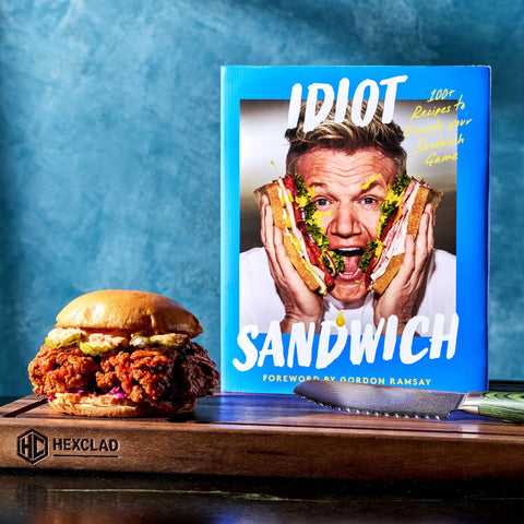 Versatile HexClad board for meal prep and elegant charcuterie