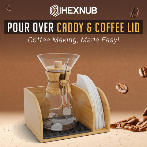 HEXNUB heatproof drip pad catches spills and protects surfaces.