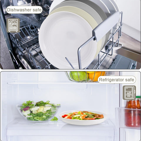HEYCOME anti-slip bottom design keeps plates stable on tables.