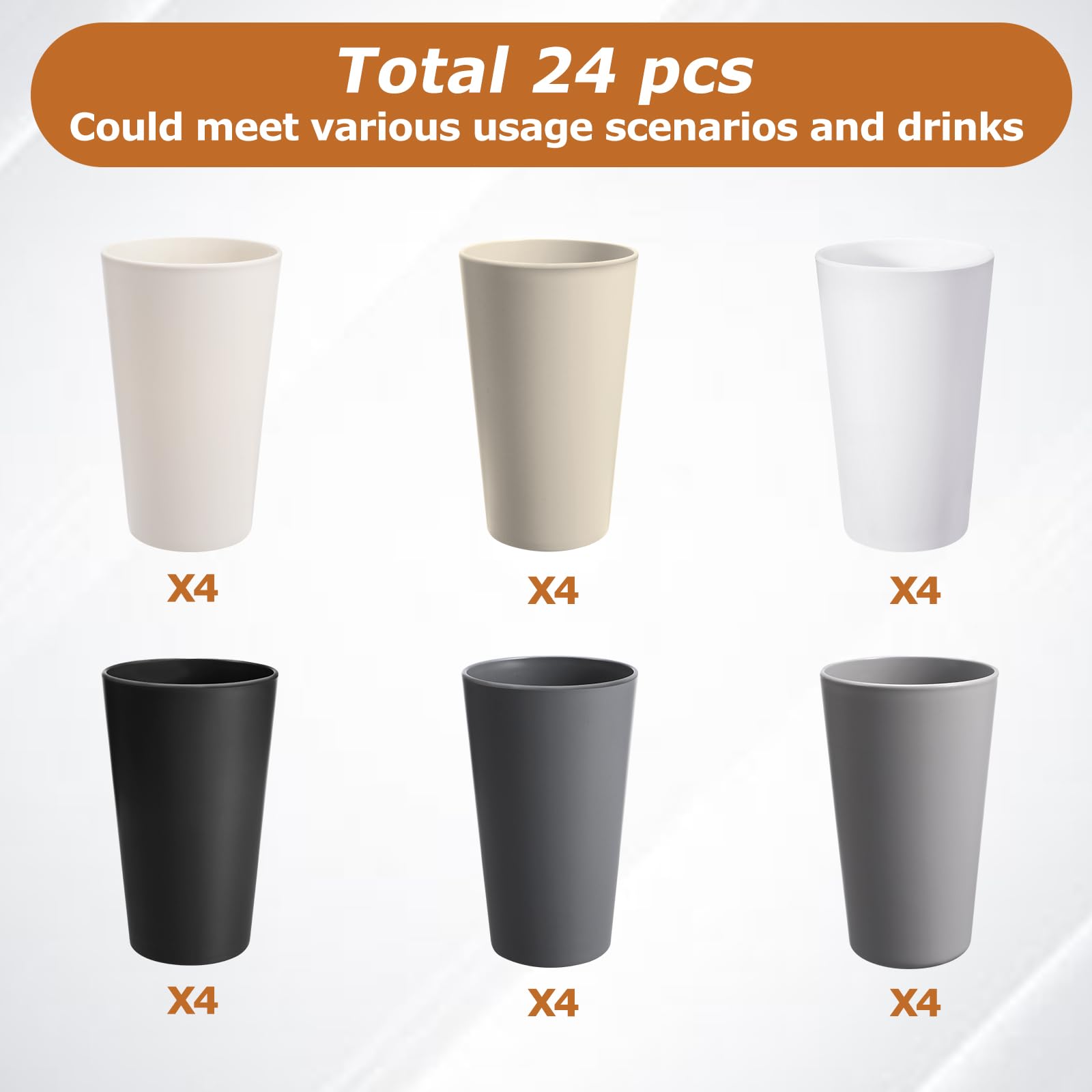 HEYCOME BPA-free dishwasher-safe cups for easy everyday use.