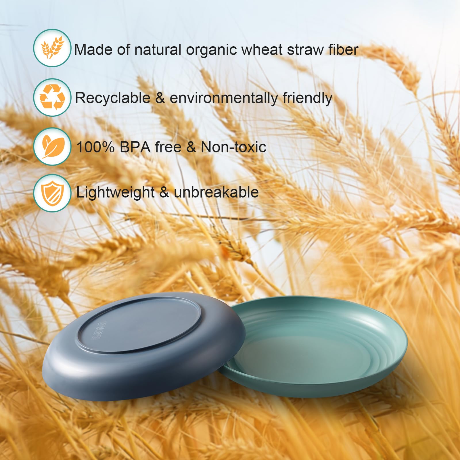 HEYCOME plates have a smooth edge for easy cleaning.