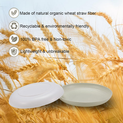 HEYCOME dishwasher-safe plate in beige offers easy cleanup after meals.