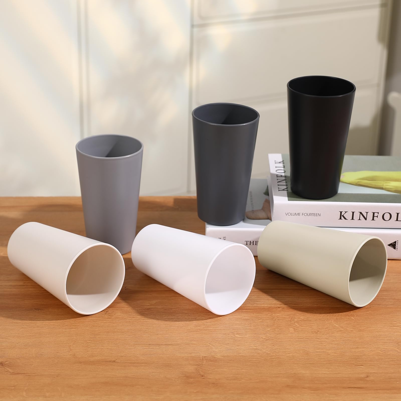 HEYCOME thickened cups deliver a sturdy feel and smooth sipping.