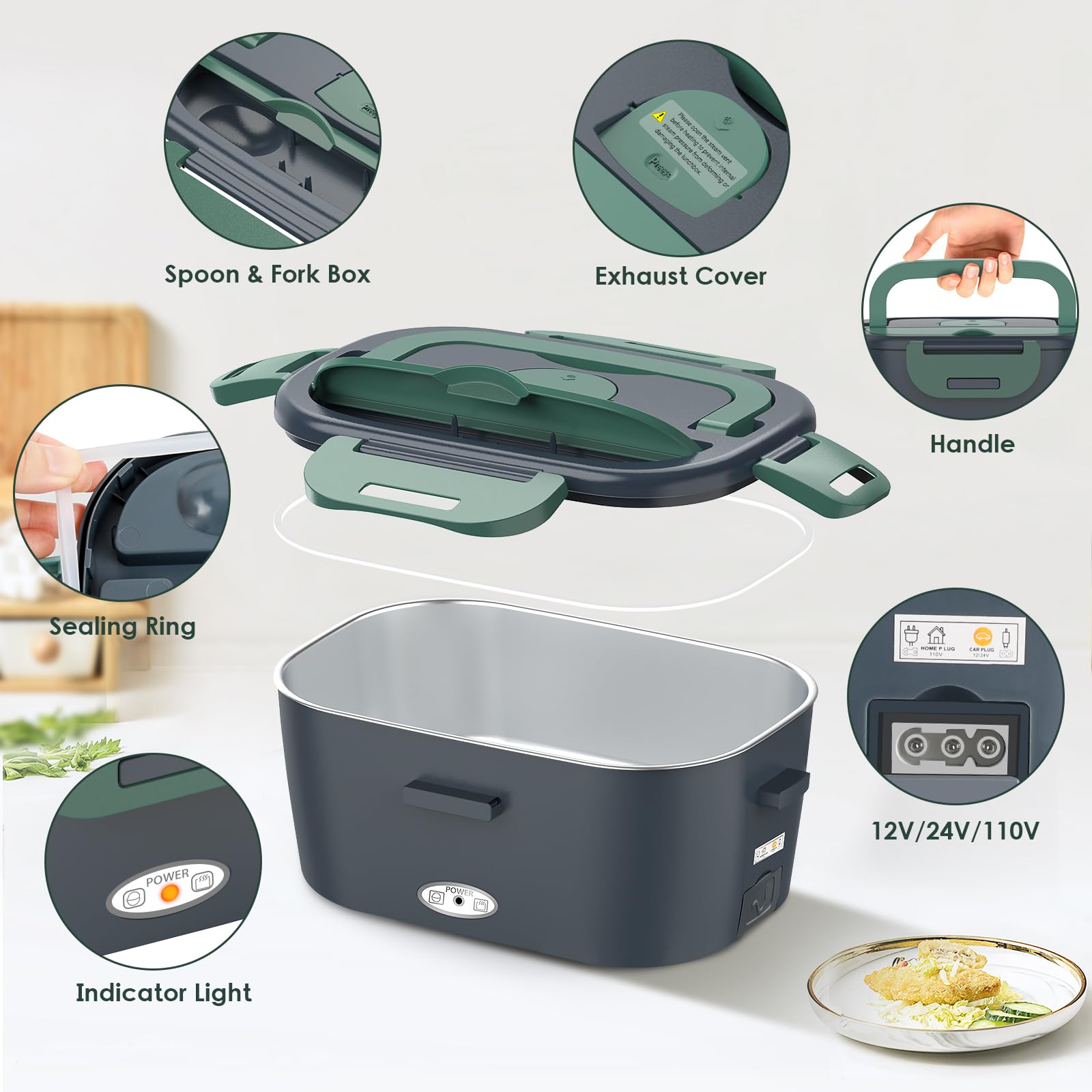 Heyfavor includes stainless steel fork and spoon for ready to eat meals