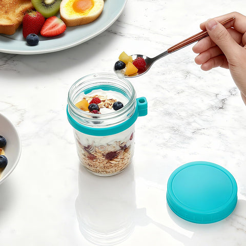 Heyglee glass mason jar with airtight lid for freshness