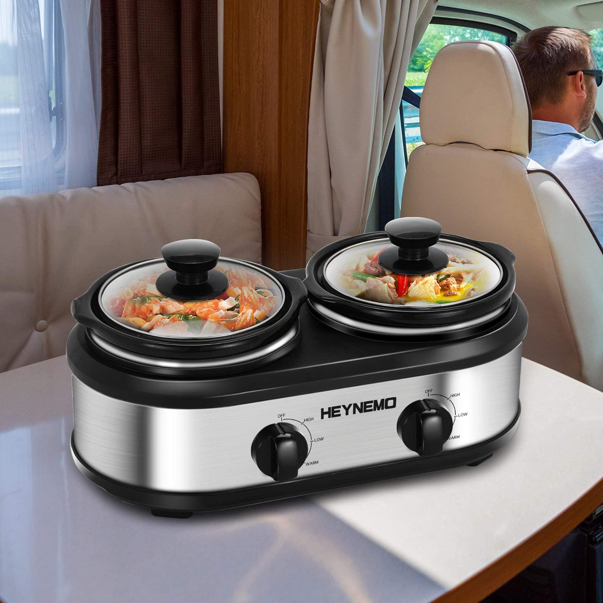 HEYNEMO compact design fits small kitchens or camping trips.