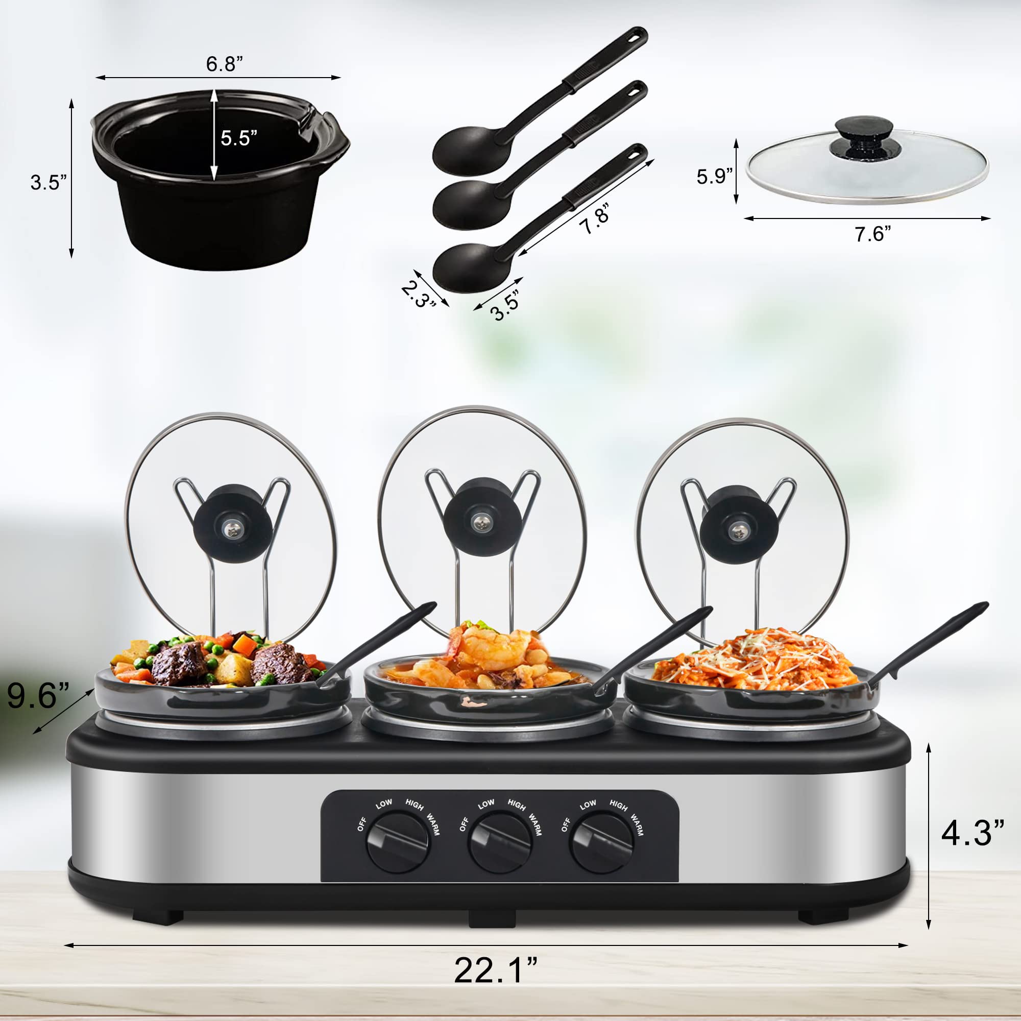 HEYNEMO non-slip feet and cord storage keep the unit stable on any surface