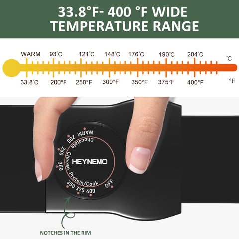 HEYNEMO non-stick inner surface for easy cleaning after dipping.