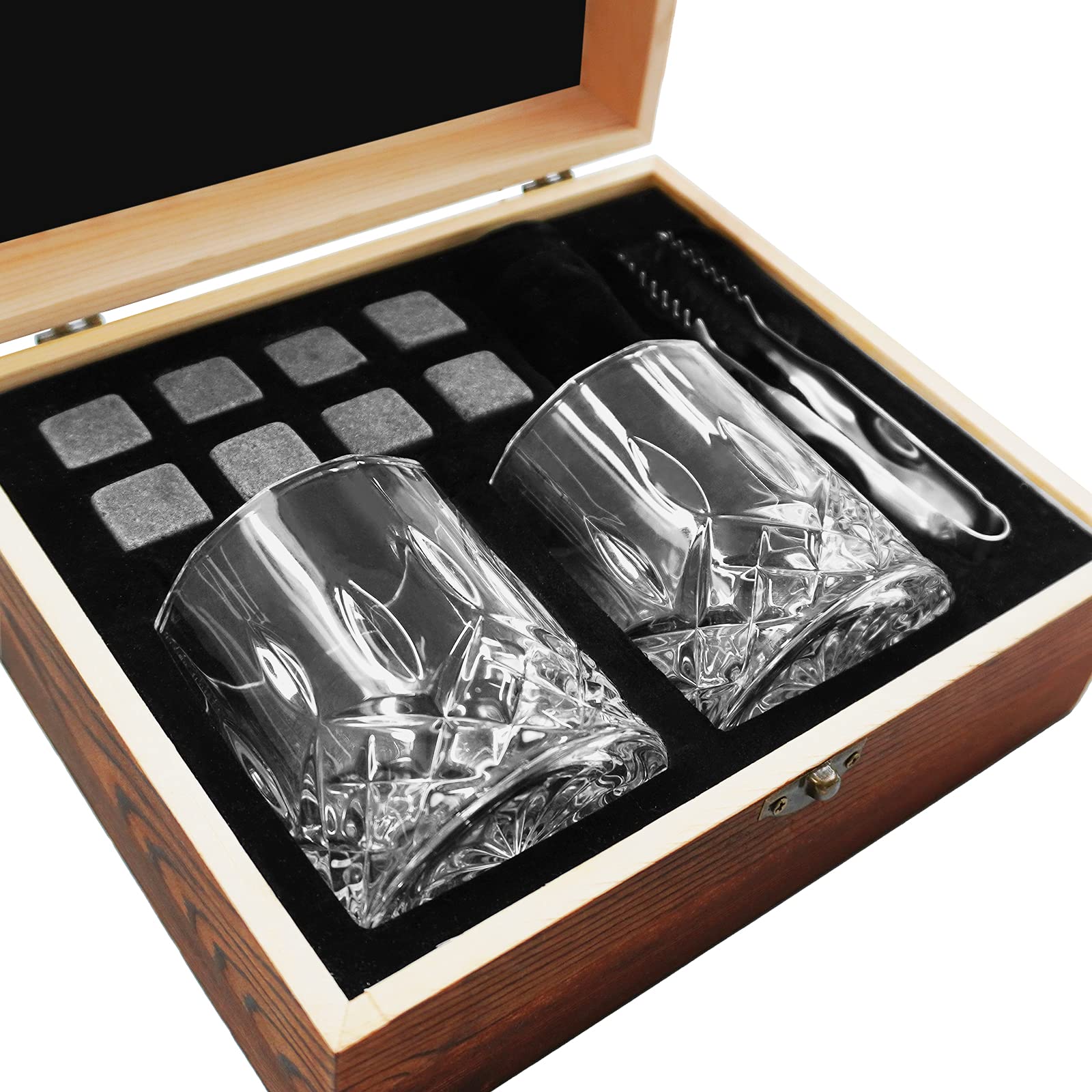 HEYPUB two bourbon glasses set offers a stylish, safe vessel for enjoying whiskey.
