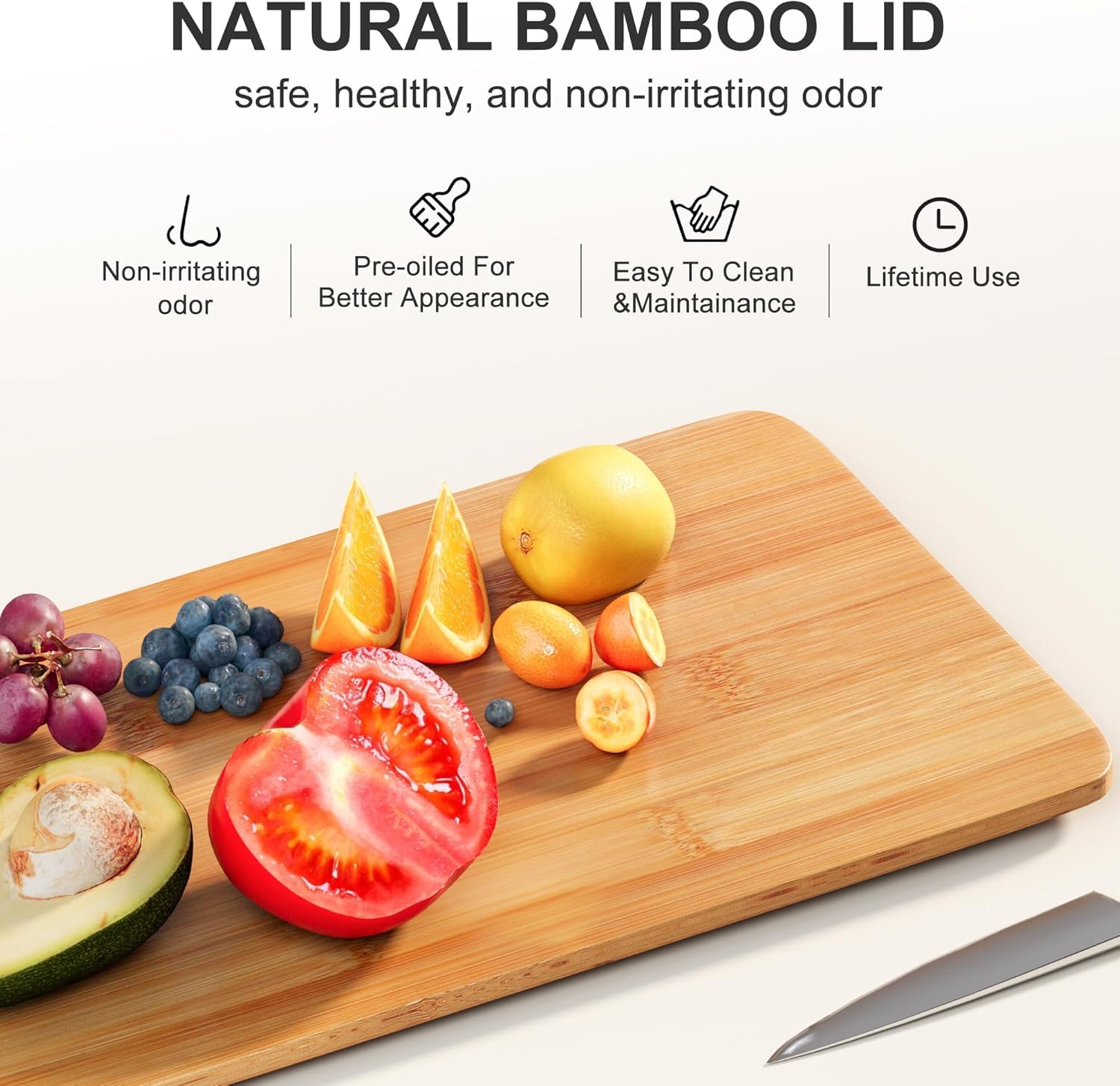 Heyuzb durable plastic construction showcases robustness for daily kitchen storage