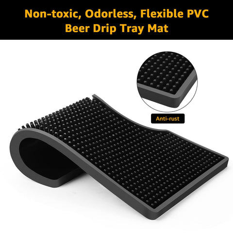 Hgkeke drip tray with non-slip base protects counters during pours.