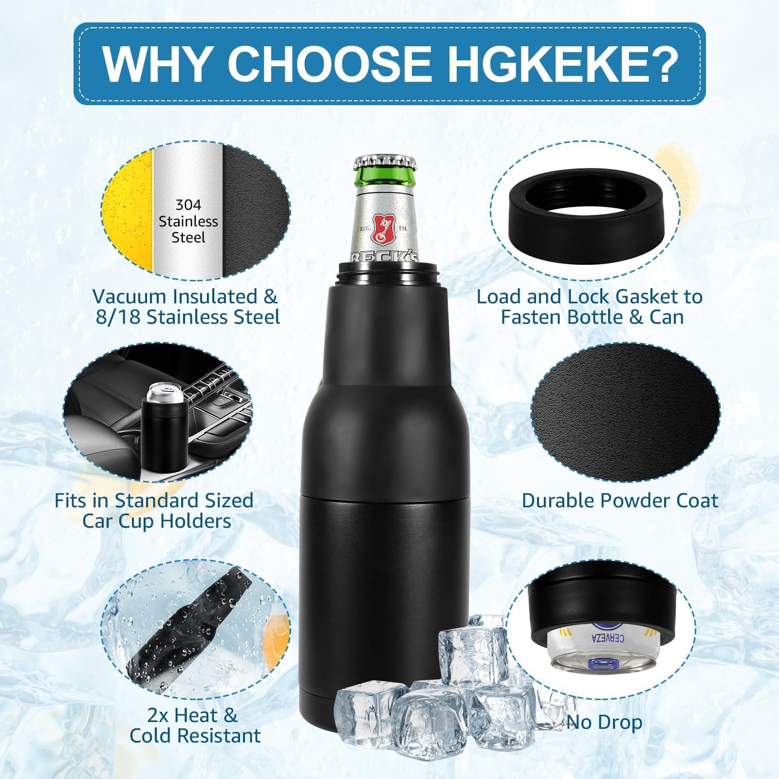 Hgkeke BPA-free, dishwasher-safe design prioritizes easy care.