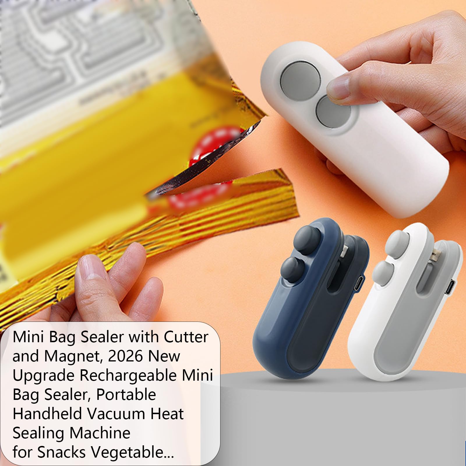 Hgkvnul mini bag sealer compact dimensions for travel.