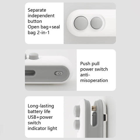 Hgkvnul mini bag sealer weighs 45g for portability.