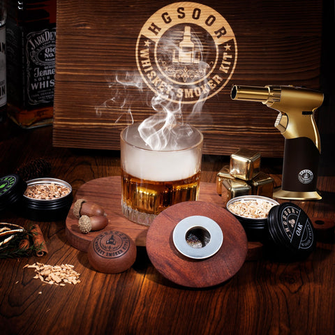 Hgsoor wood chip flavor set enhances at-home bartending.