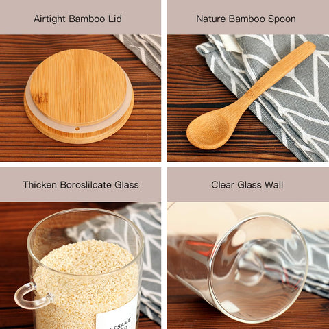 HHMJSM jars include a spoon for convenient scooping and portion control.