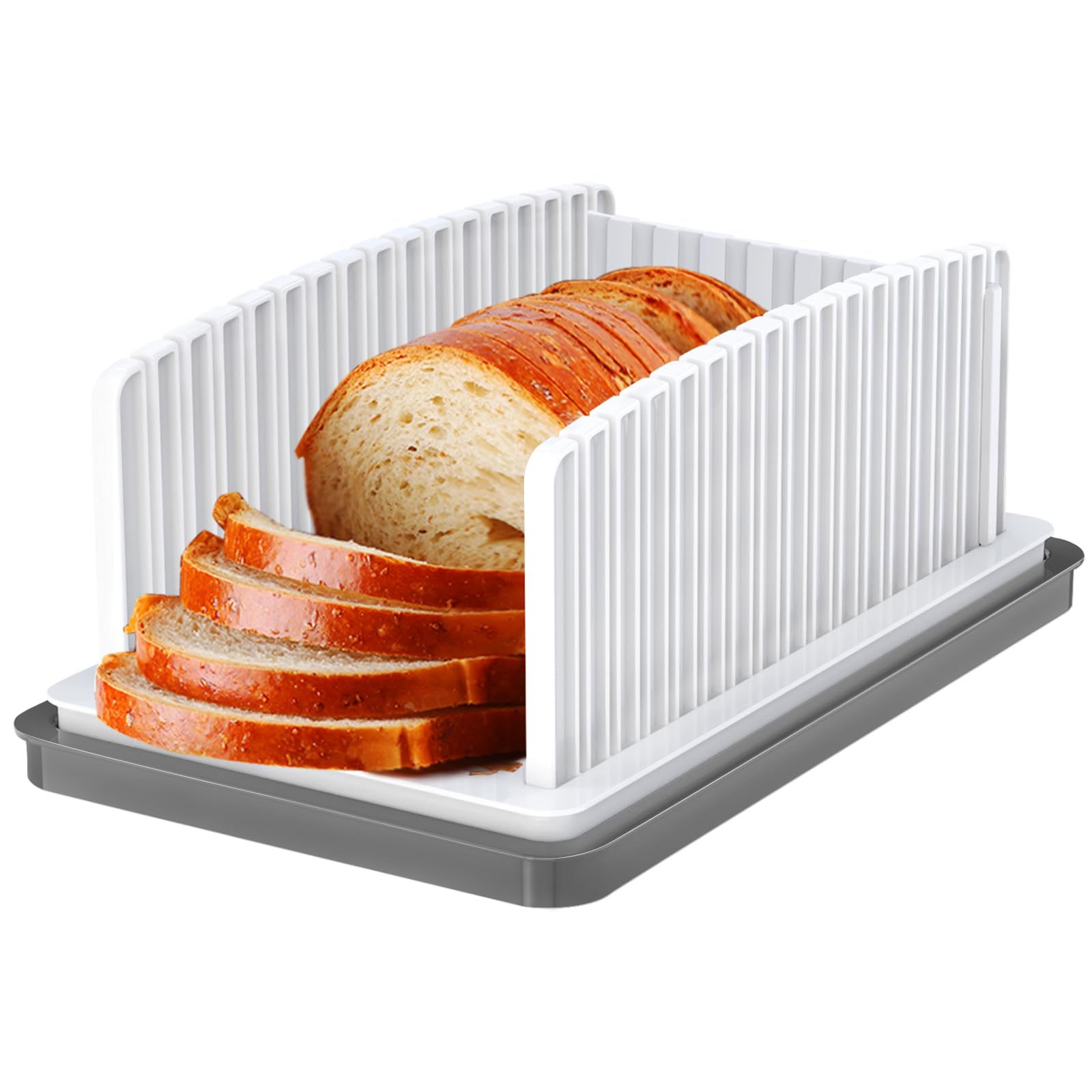 HHXRISE bread slicer assembly view showing quick setup for precise slices