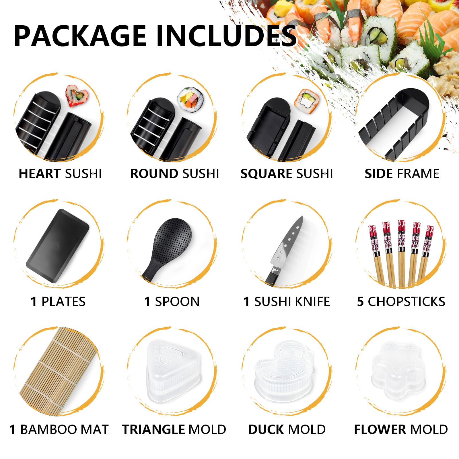 HI NINGER bamboo sushi roll mat for easy rolling and tidy prepping.