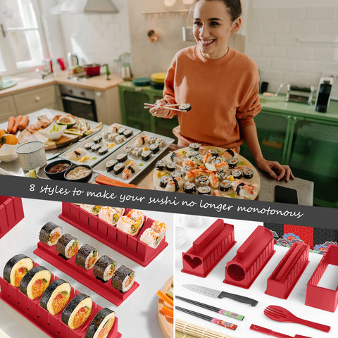 HI NINGER bamboo rolling mat for easy, even homemade sushi rolls