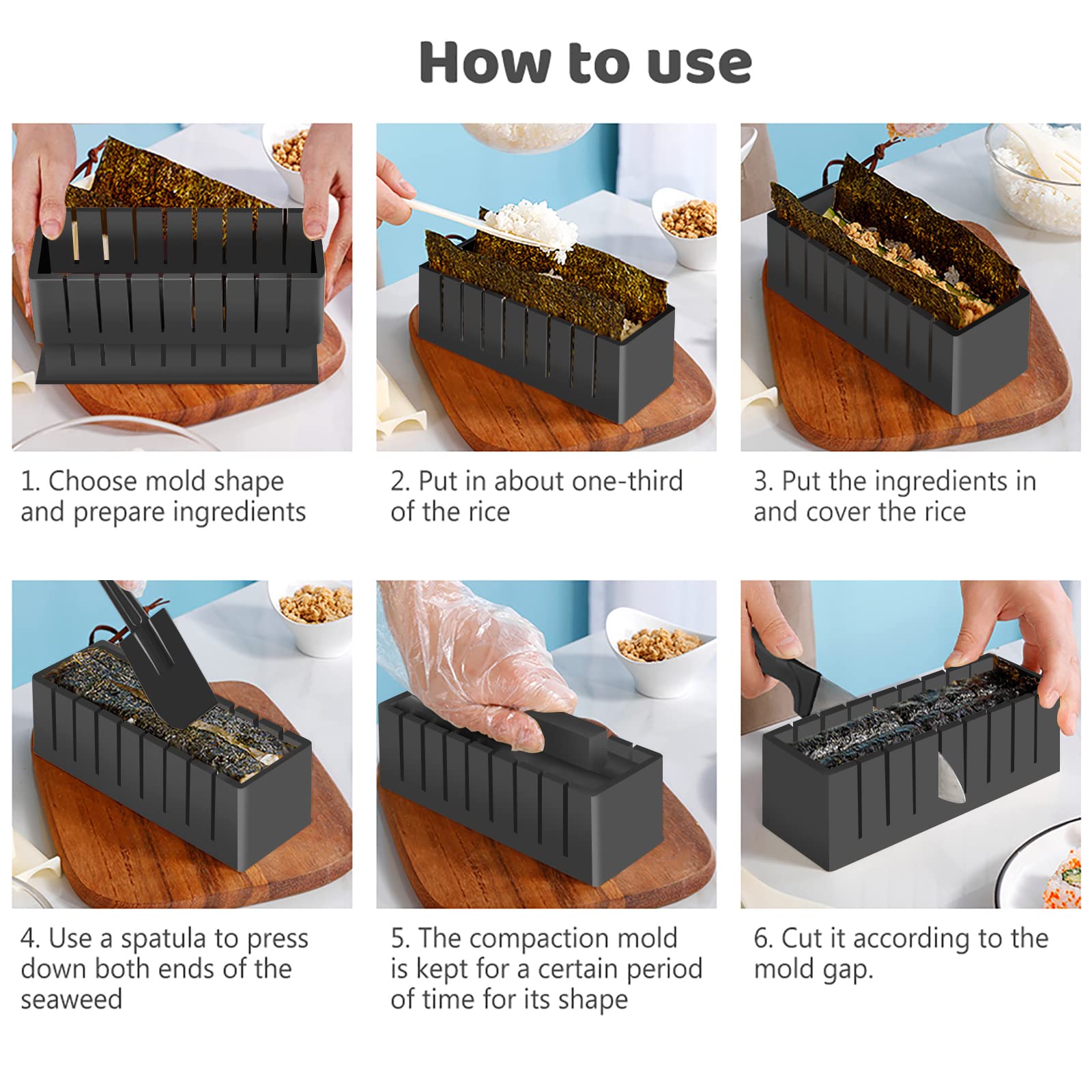 Hi Ninger sushi kit gift box for entertaining and gifting.