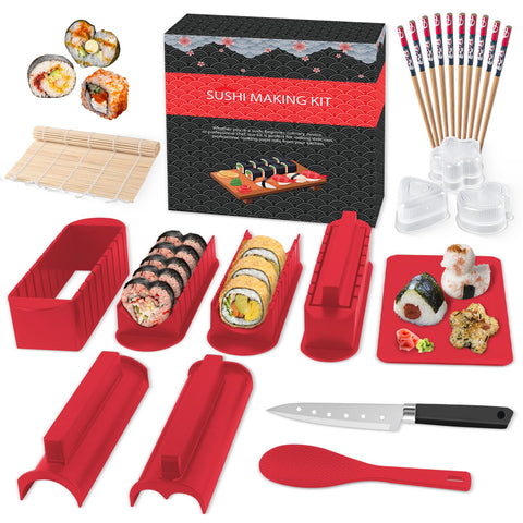 HI NINGER Sushi Maker Set in a colorful gift box for home sushi nights