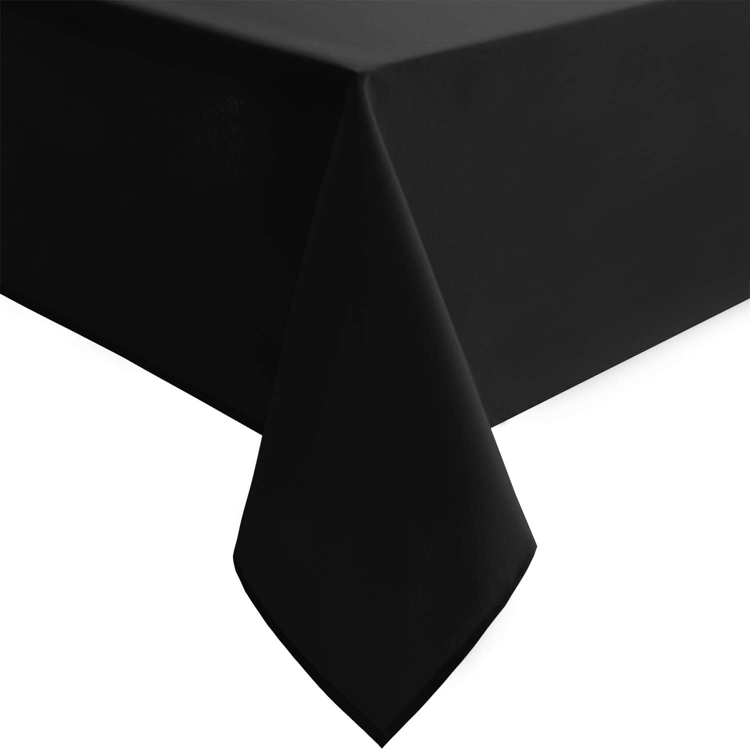Hiasan Black Tablecloth Square 54x54 waterproof protects table surfaces during spills or outdoor meals