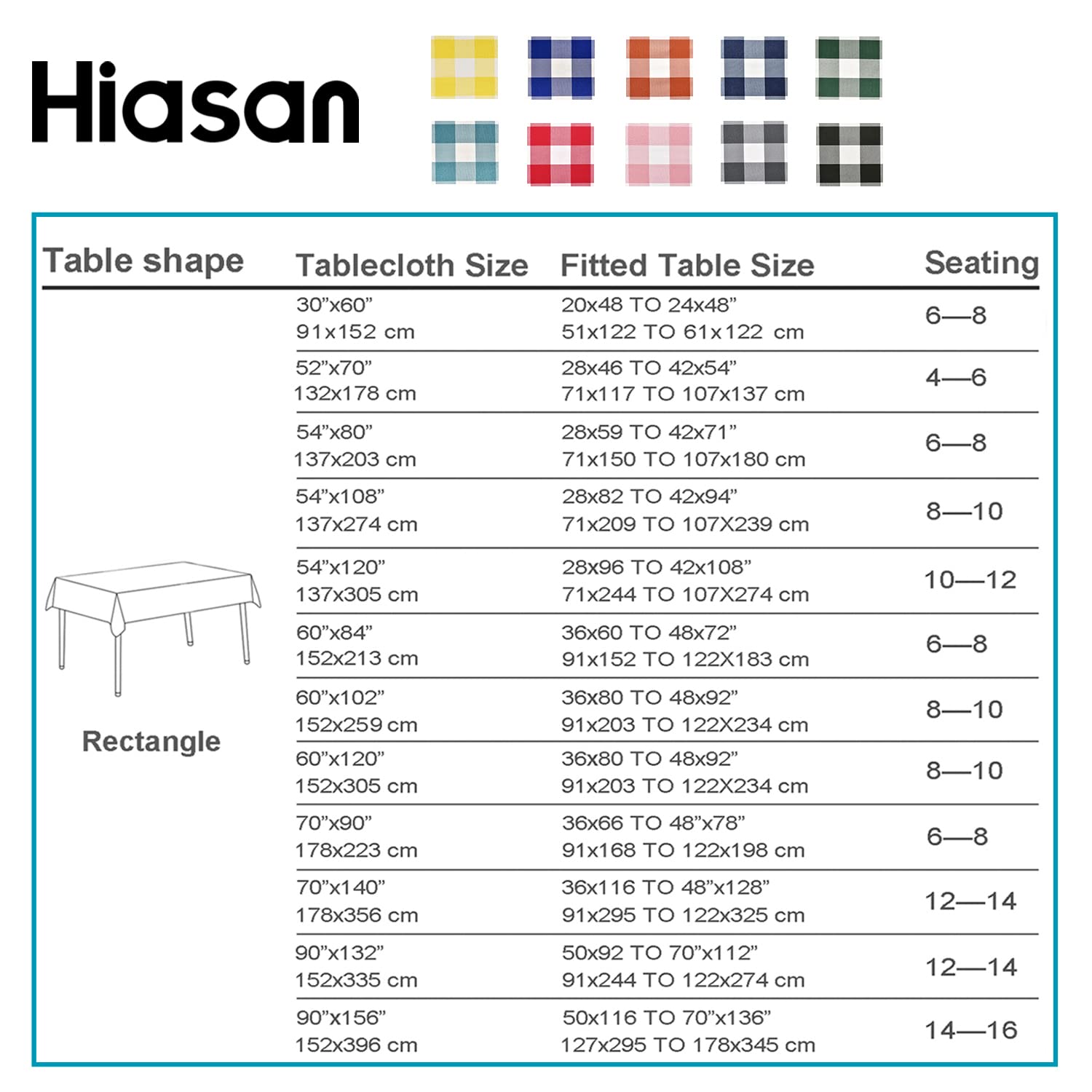 Hiasan buffalo plaid tablecloth machine washable for easy care.