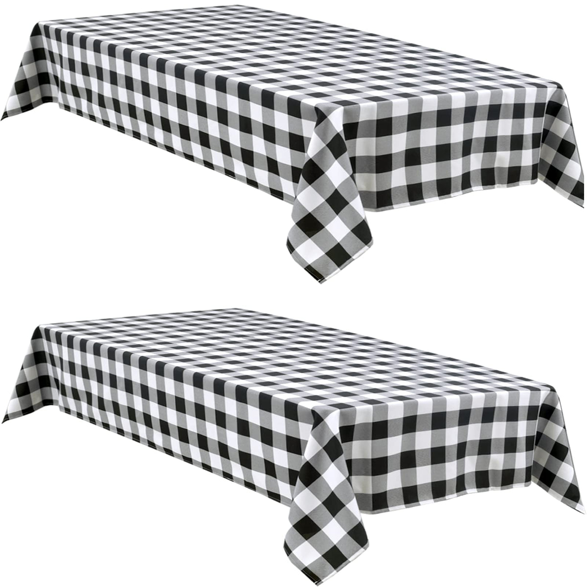 Hiasan buffalo plaid tablecloth with waterproof protection for outdoor dining.