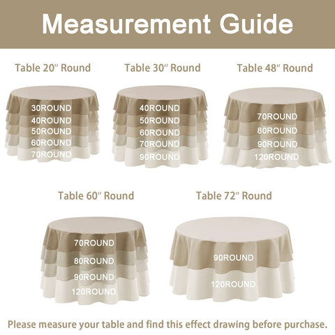Hiasan checkered round tablecloth 60 inch wrinkle-resistant fabric keeps tables smooth.