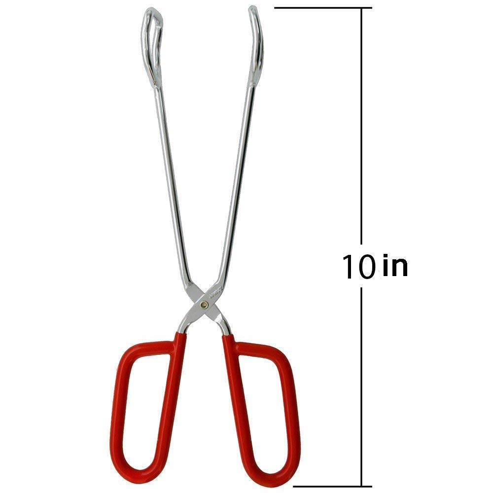 Hiash tongs with square head for precise grabbing of vegetables.