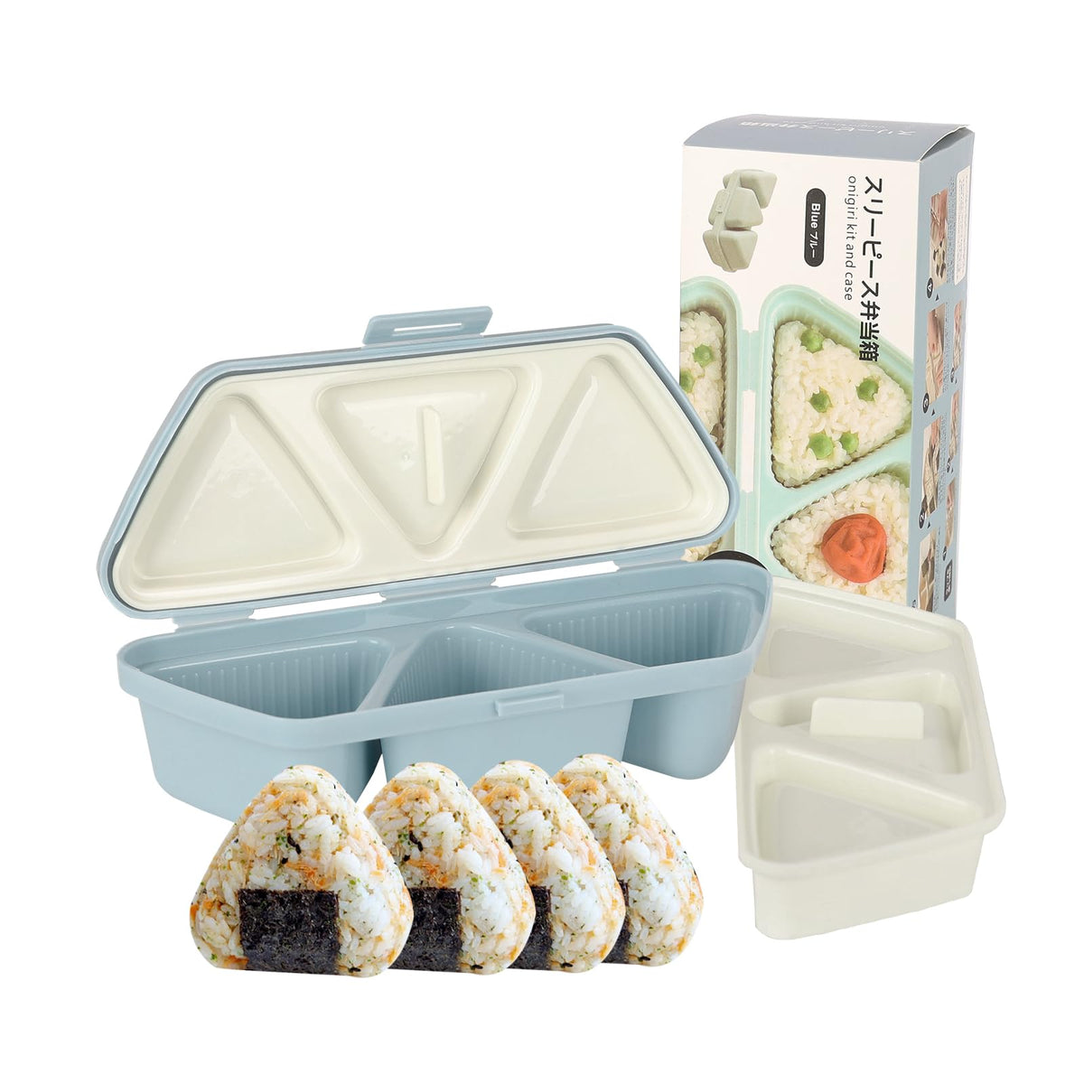 HIBILDER 6-in-1 onigiri mold triangle shapes six rice balls quickly.