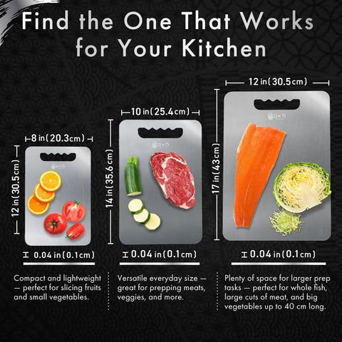 HIBINO 14x10 size is ideal for meat, vegetables, pastries.
