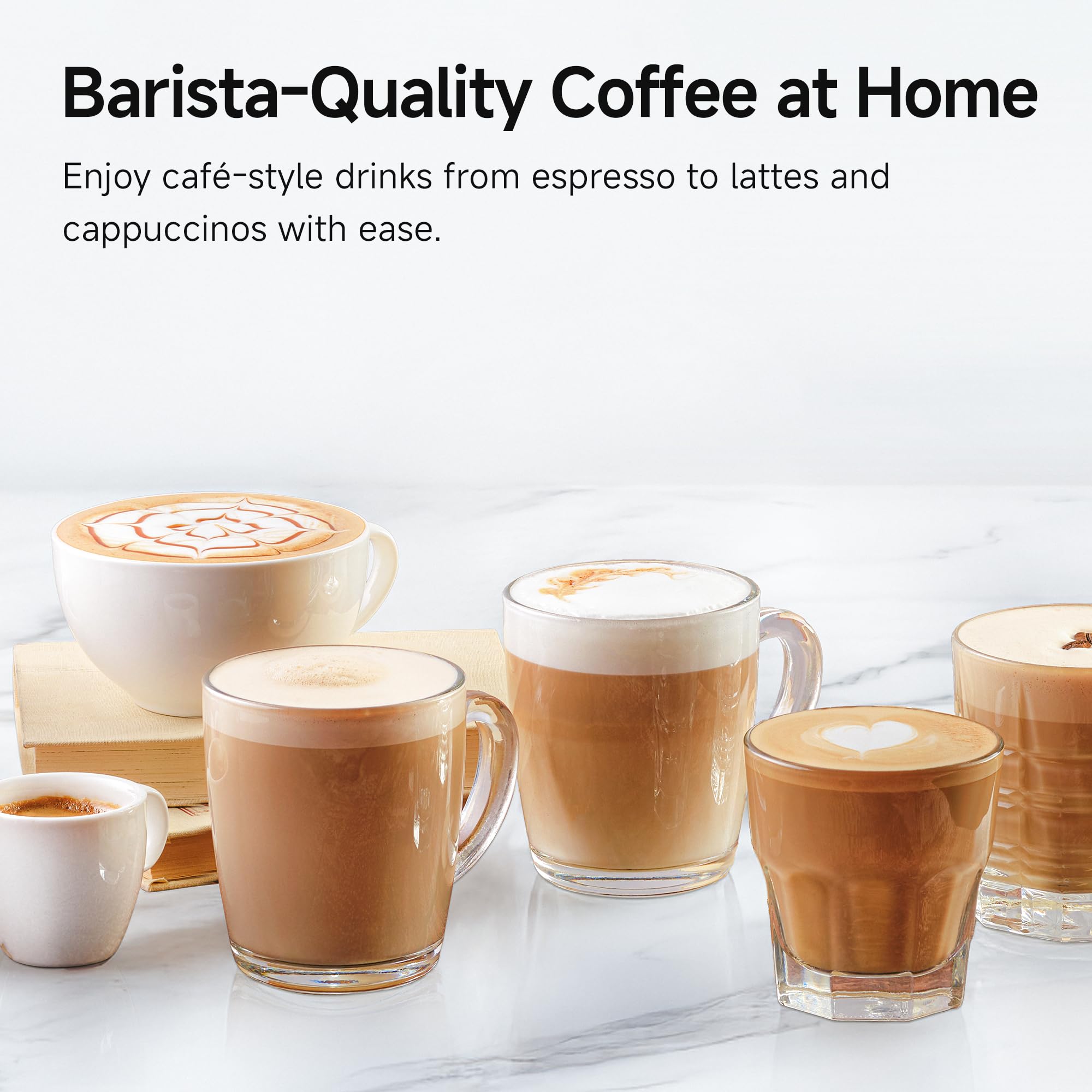 HIBREW H10B dry steam wand delivers silky microfoam for latte art.