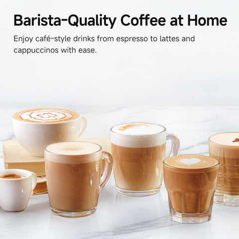 HIBREW H10B dry steam wand delivers silky microfoam for latte art.