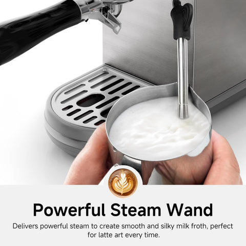 HIBREW H10B pressure gauge dial provides at-a-glance feedback during pulls.