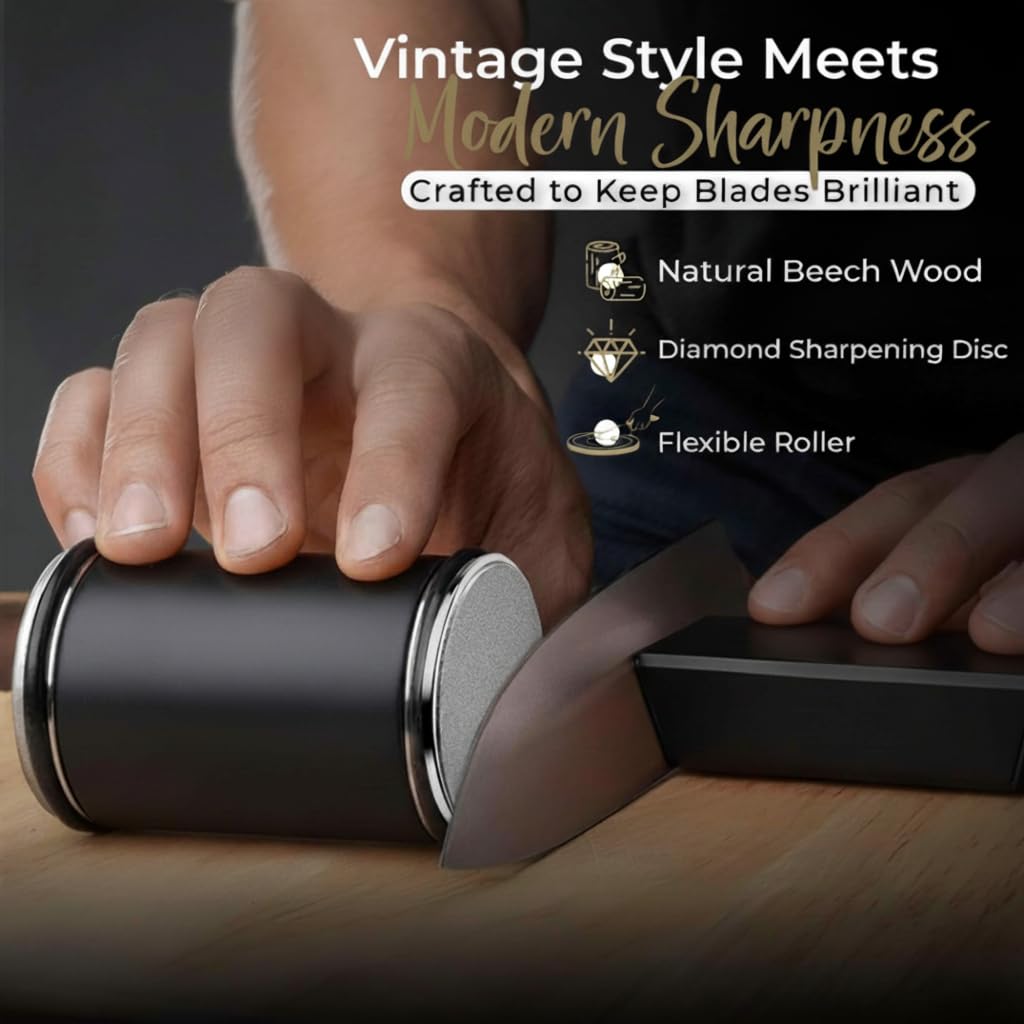 Dry sharpening minimizes mess and cleanup after quick blade touch-ups.