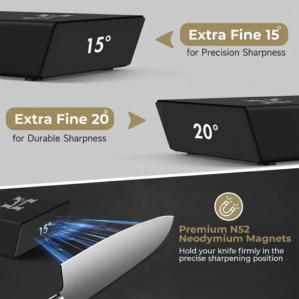 Designed for delicate Japanese knives and heavy kitchen, outdoor blades.