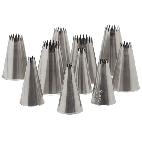 HIC Kitchen Ateco 870 tips sizes 0-9 for fine borders and bold accents.