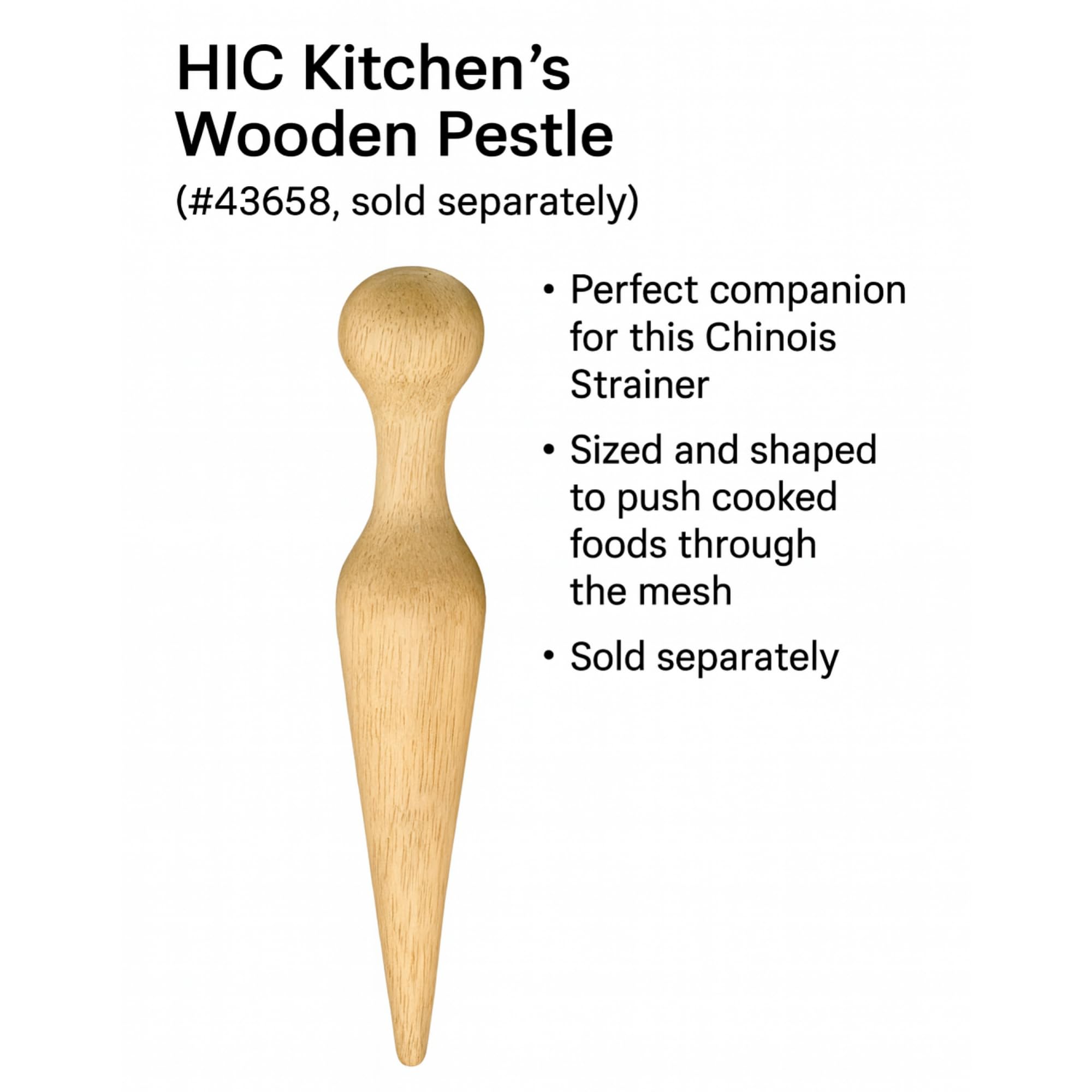 HIC Kitchen Chinois dishwasher safe for quick cleanup after large batches.