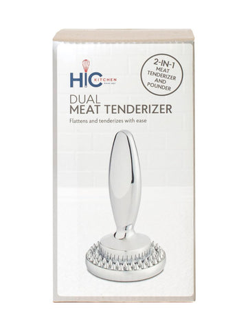 HIC Kitchen dual meat tenderizer dishwasher safe for easy cleanup