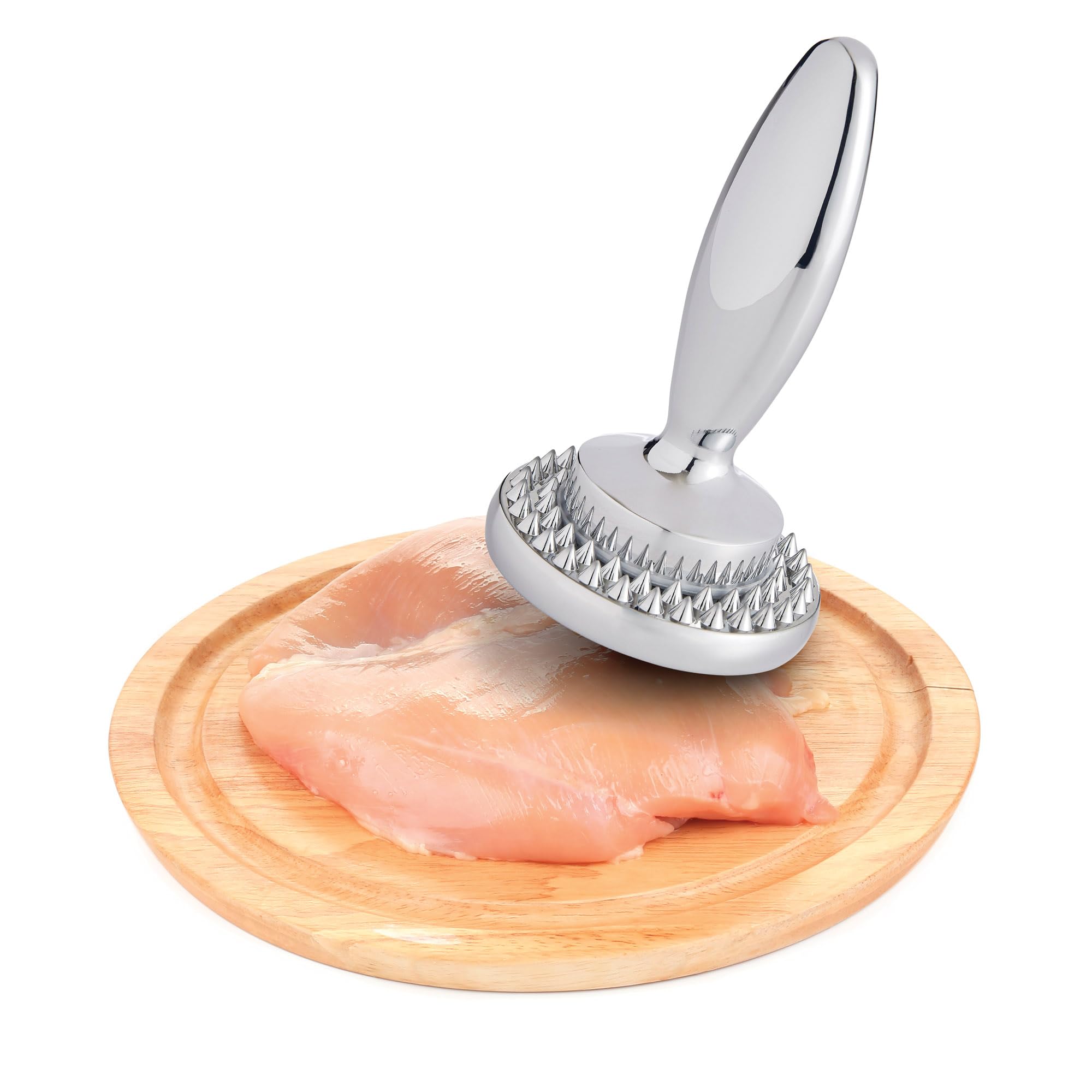 HIC Kitchen dual meat tenderizer weighs 835 grams for steady impact