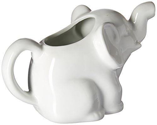 HIC Kitchen Elephant Creamer, 9-ounce capacity, supports multiple servings.