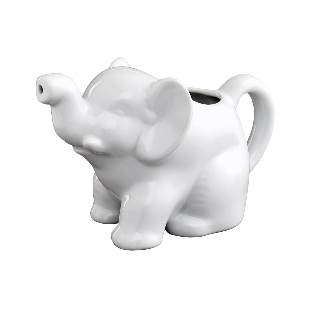 HIC Kitchen Elephant Creamer with drip-free spout for neat pouring.