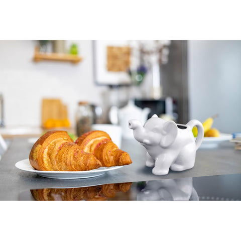 HIC Kitchen Elephant Creamer in fine porcelain for durable serving.