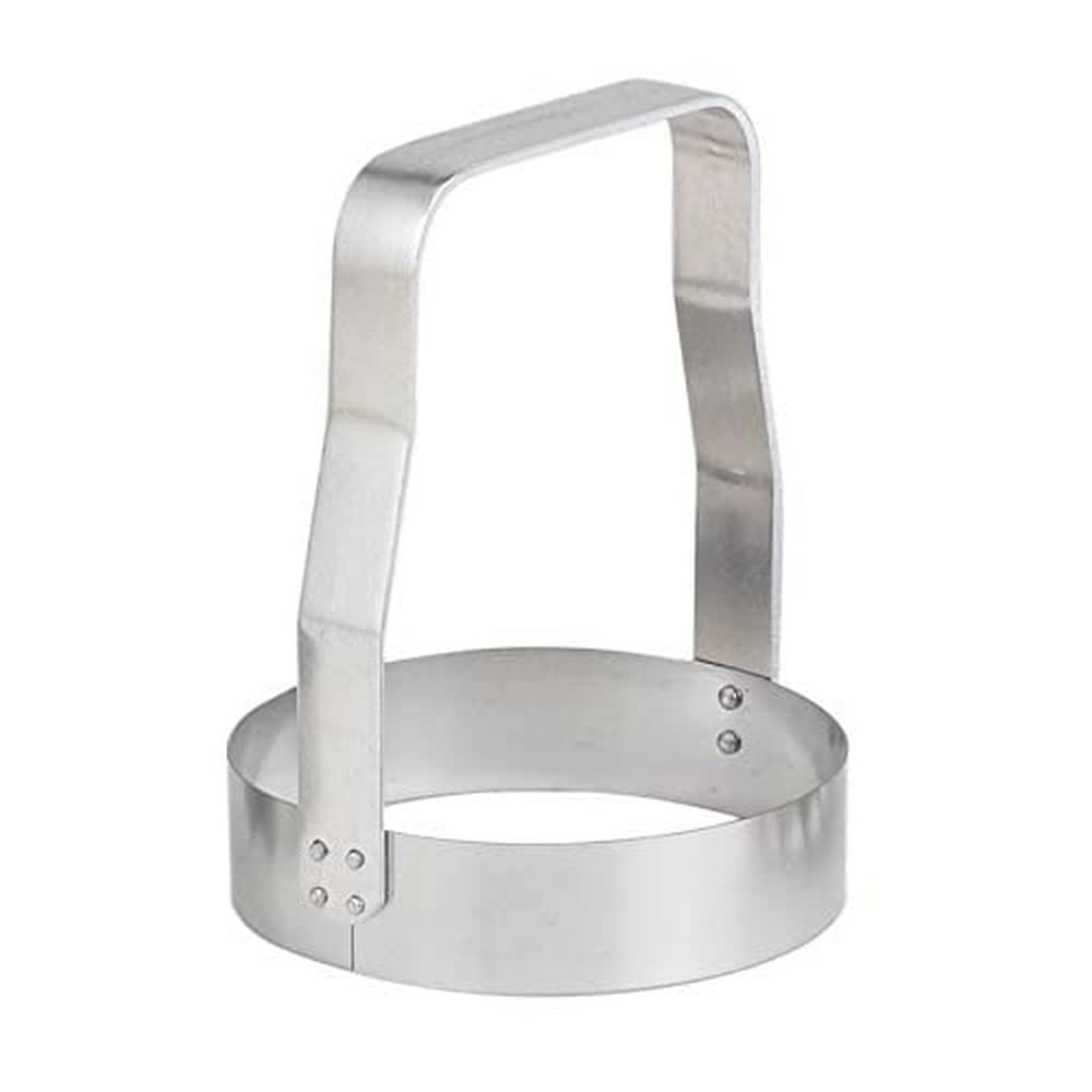 Kwik Kut plain edge chopper blade close-up shows sturdy stainless steel for quick mincing.