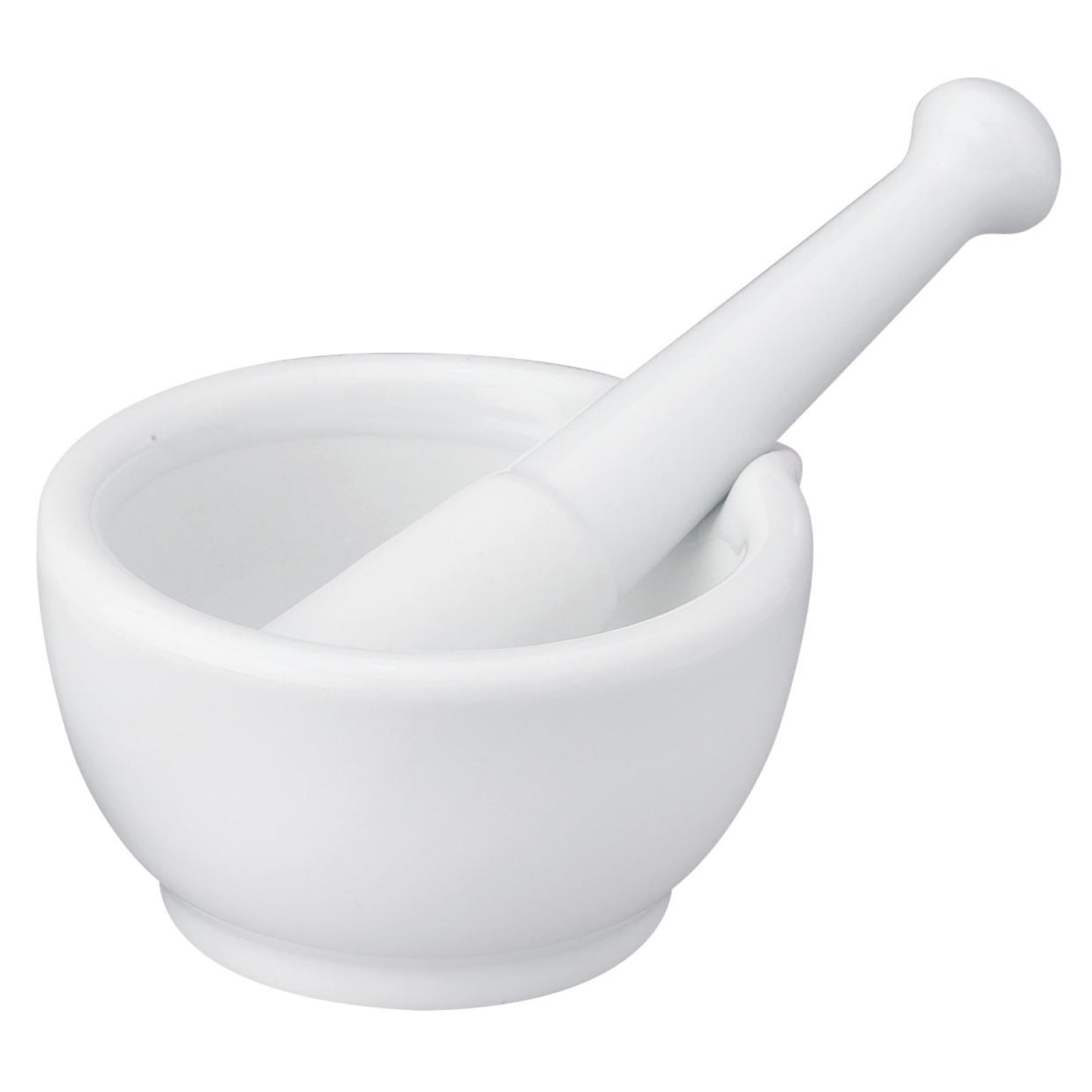 HIC Kitchen mortar with pour spout ready for grinding and direct pouring of sauces