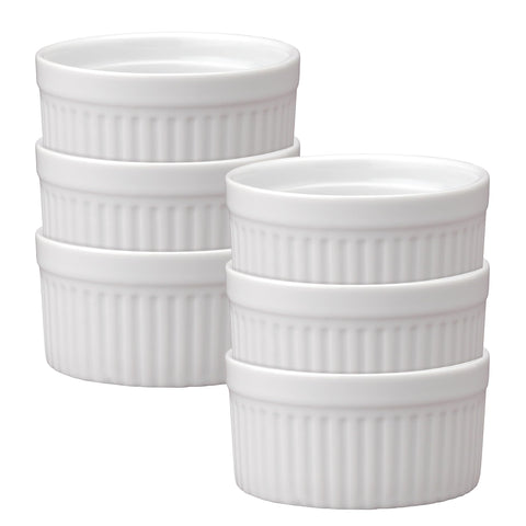 HIC Kitchen Souffle Ramekin for individual soufflés, elevating dessert presentation.