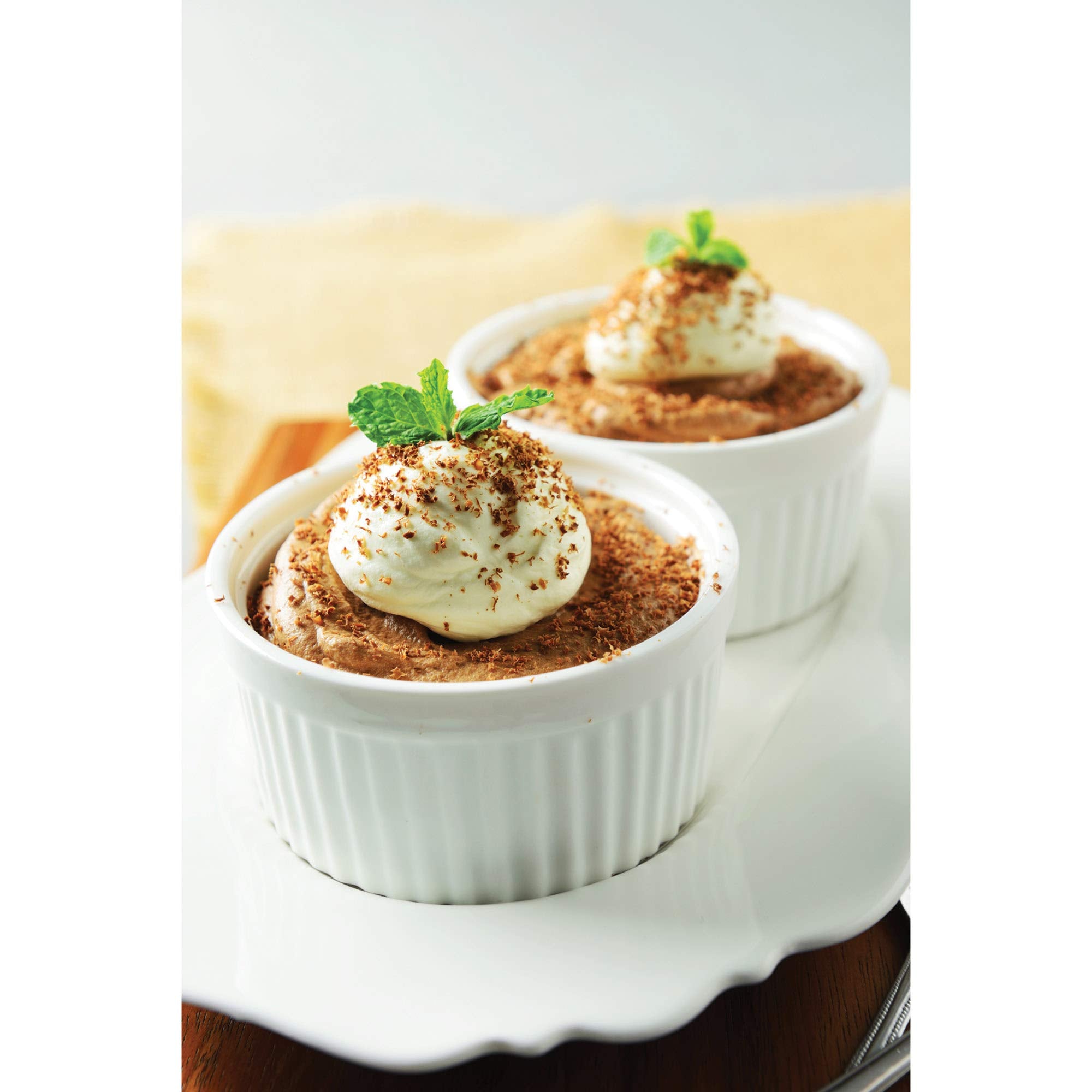 HIC Kitchen Souffle Ramekin as a prep bowl for ingredients and melted butter.